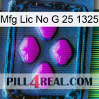 Mfg Lic No G 25 1325 04